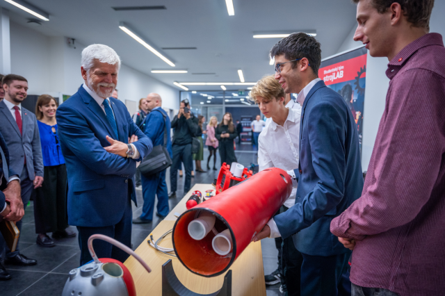  Presentation of student creative activities to the President of the Republic Petr Pavel. | Autor: Václav Koníček