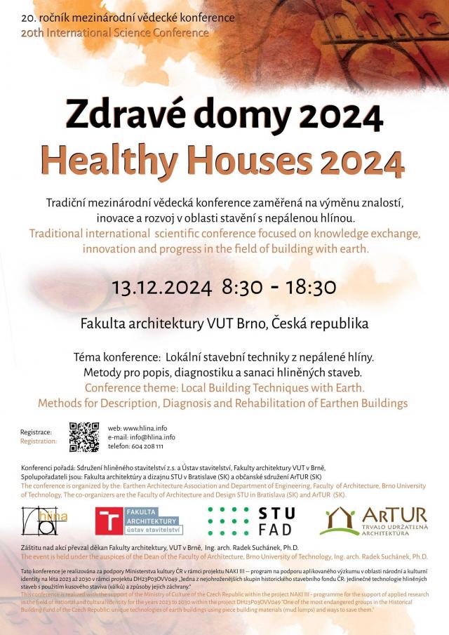 The Faculty of Architecture BUT hosts the 20th International Conference Healthy Houses 2024.