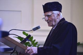 Armin Delong receiving an honorary doctorate at BUT, 2014. | Author: BUT archive